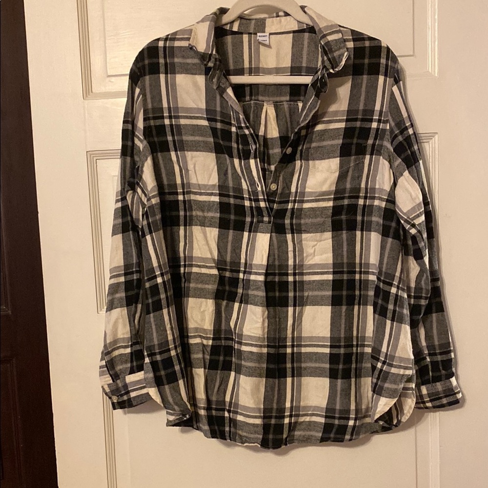 *BOGO closet deal* Old Navy Maternity Tunic Flannel Shirt 100% cotton